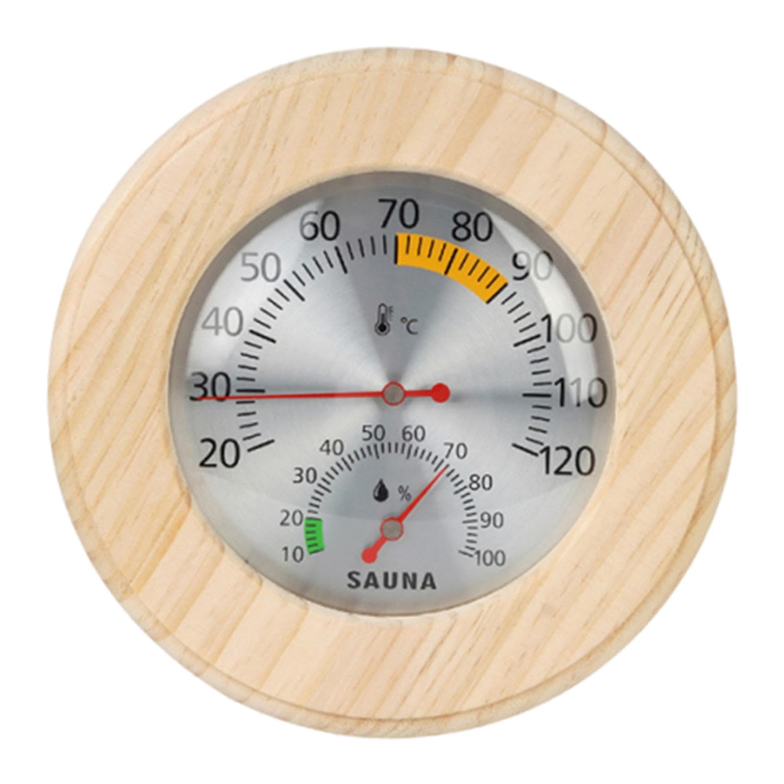 Sauna Thermometer Hygrometer Hygrothermograph for Greenhouse Bedroom Nursery Red pointer|Sauna Parts & Accessories|Home & Garden-image-49