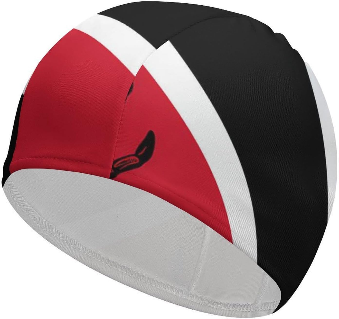 Trinidad and Tobago Flag with Crab Womens Swim Cap for Men Adult Swimming Hat Curly Short Medium Long Hair