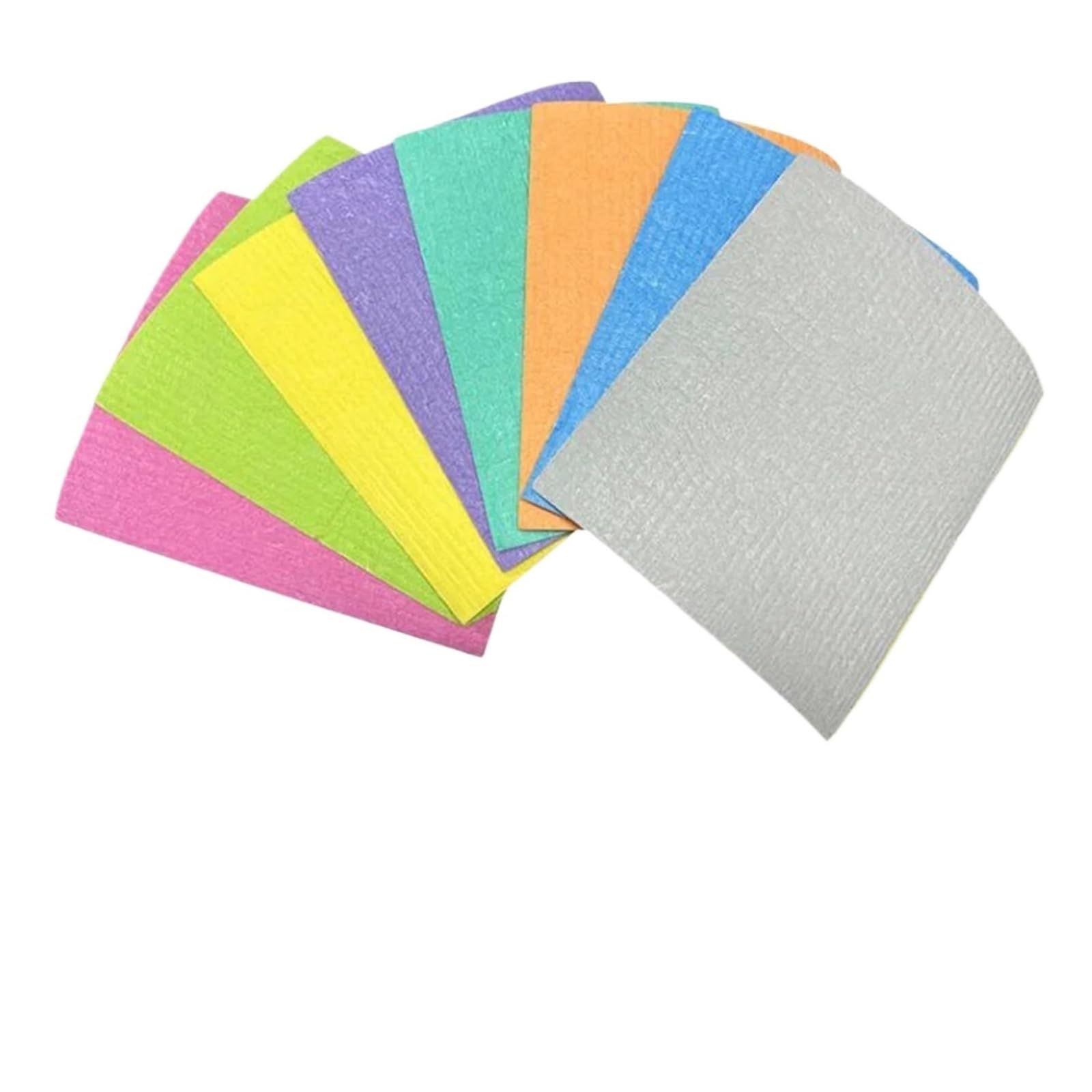 Ropicean 10Pc Magic Dishcloth Kitchen Absorbent Rag Towel Cellulose