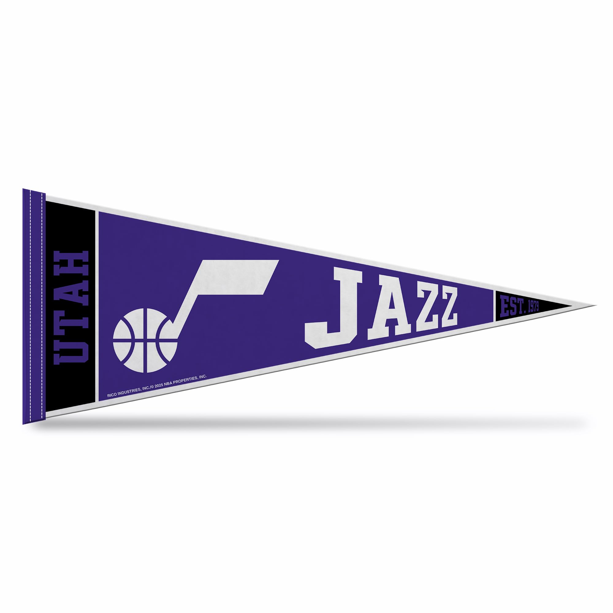 Rico Industries NBA Basketball 12" x 30" Felt Wall Décor Pennant - Great for Home/Bed Room/Man Cave Décor