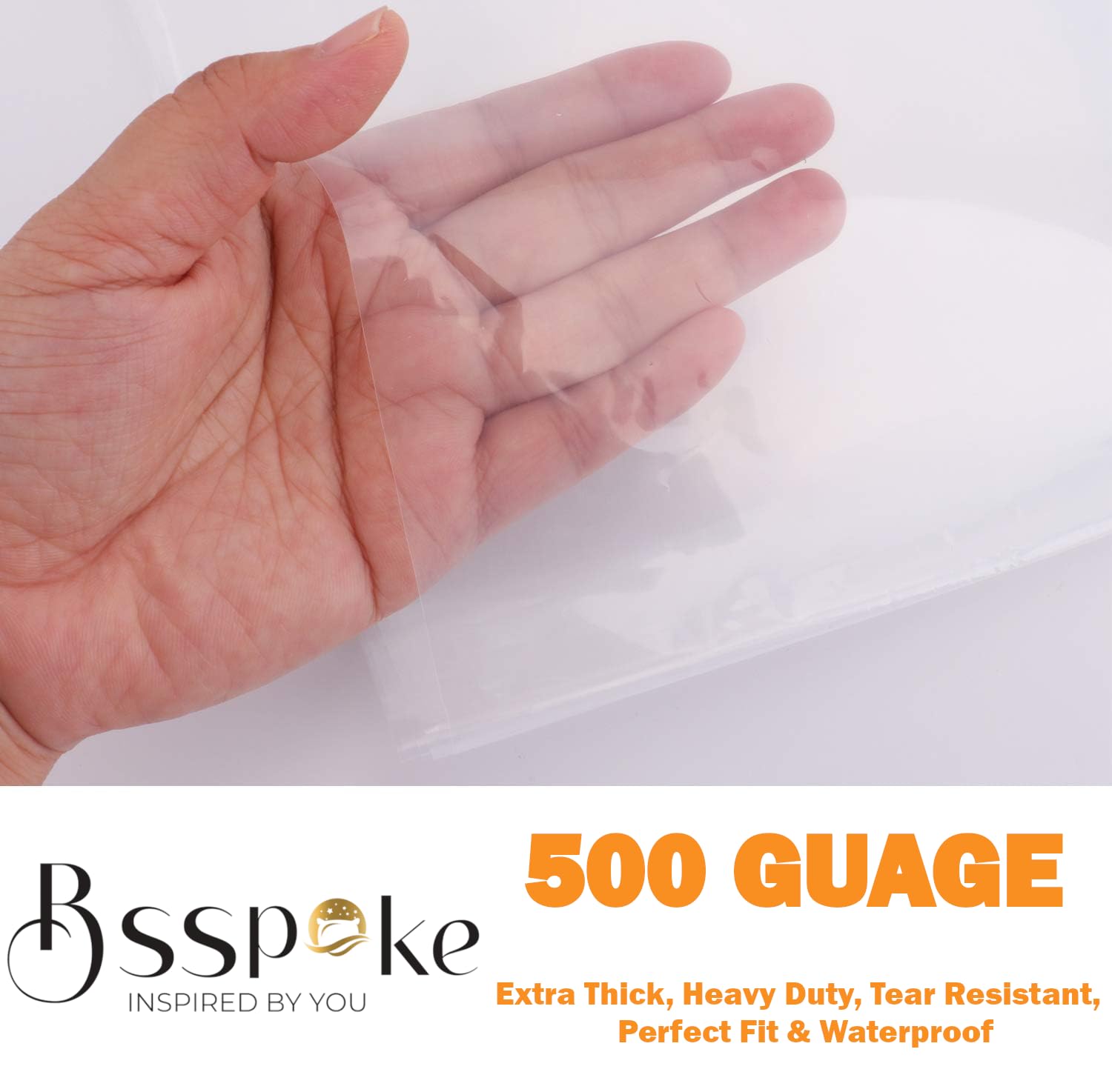 BSSPOKE 500 Guage Single Mattress Bags for Storage Durable Mattress Storage Bag for Moving & Storage, Perfect Fit - Image 2