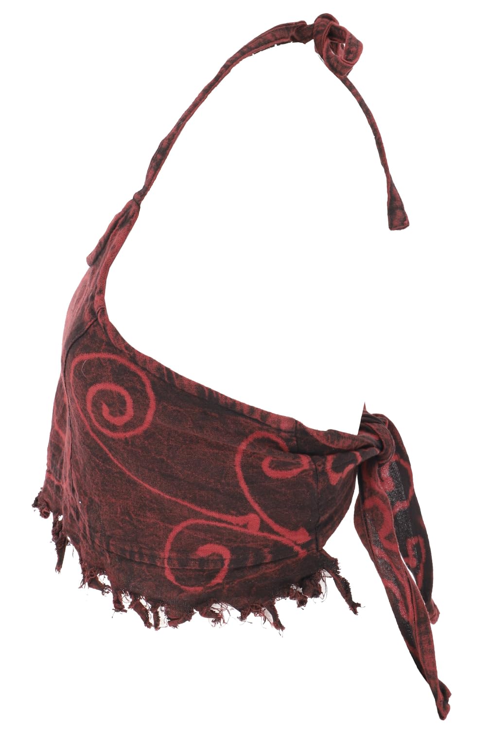 GURU SHOP Goa Top, Psytrance Neckholder Bandeau Batik Top, Damen