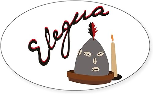 CafePress Pegatina ovalada para parachoques de coche Elegua