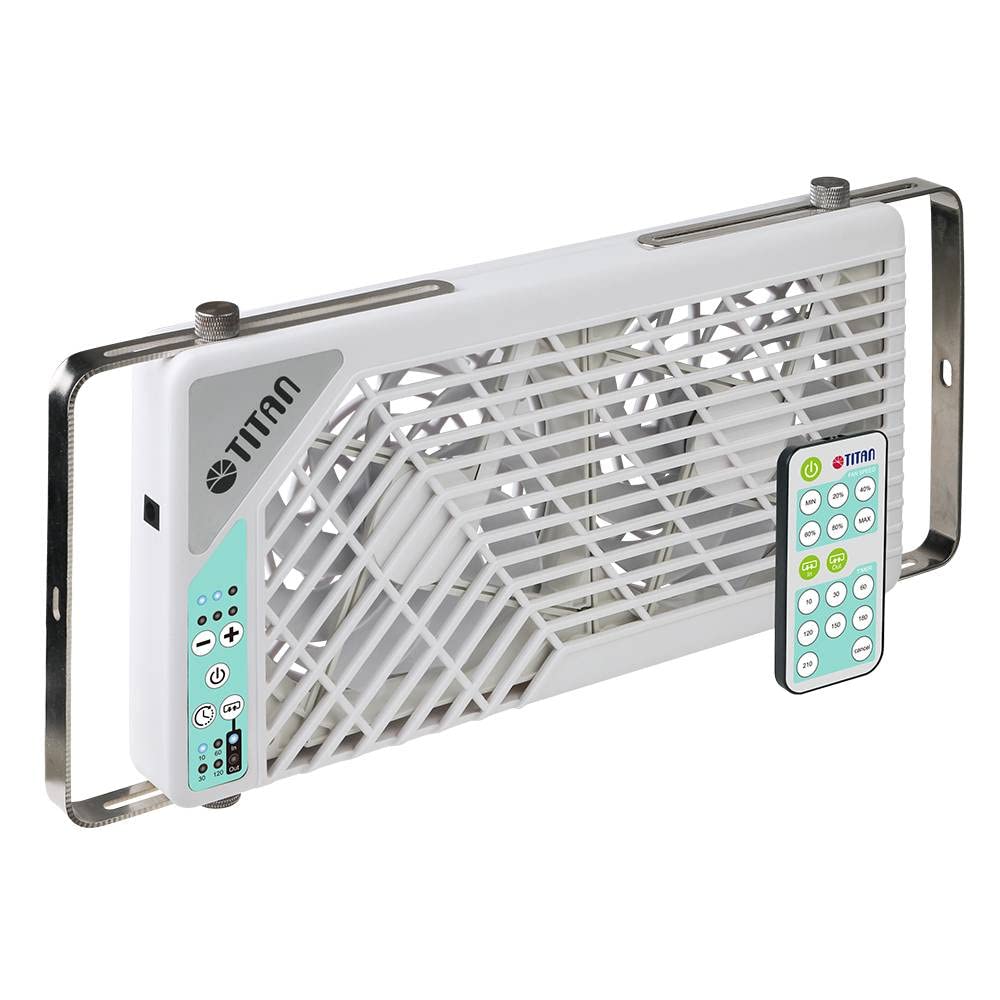 Titan TTC-SC21/V3.0+ Fenster-Doppellüfter 2x140mm mit Fernbedienung, für Wohnmobil
