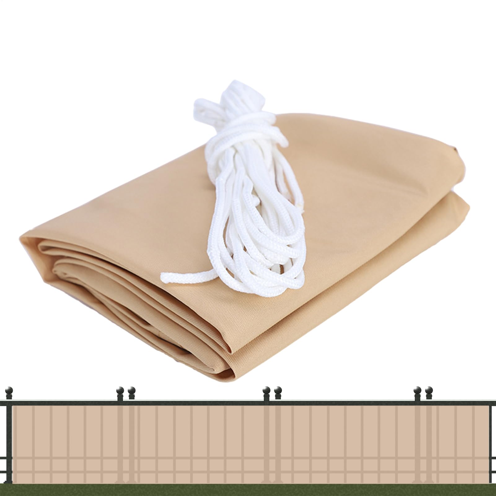 Panneau d'intimité 0.9m x 7.5m pour balcon et garde-corps extérieur