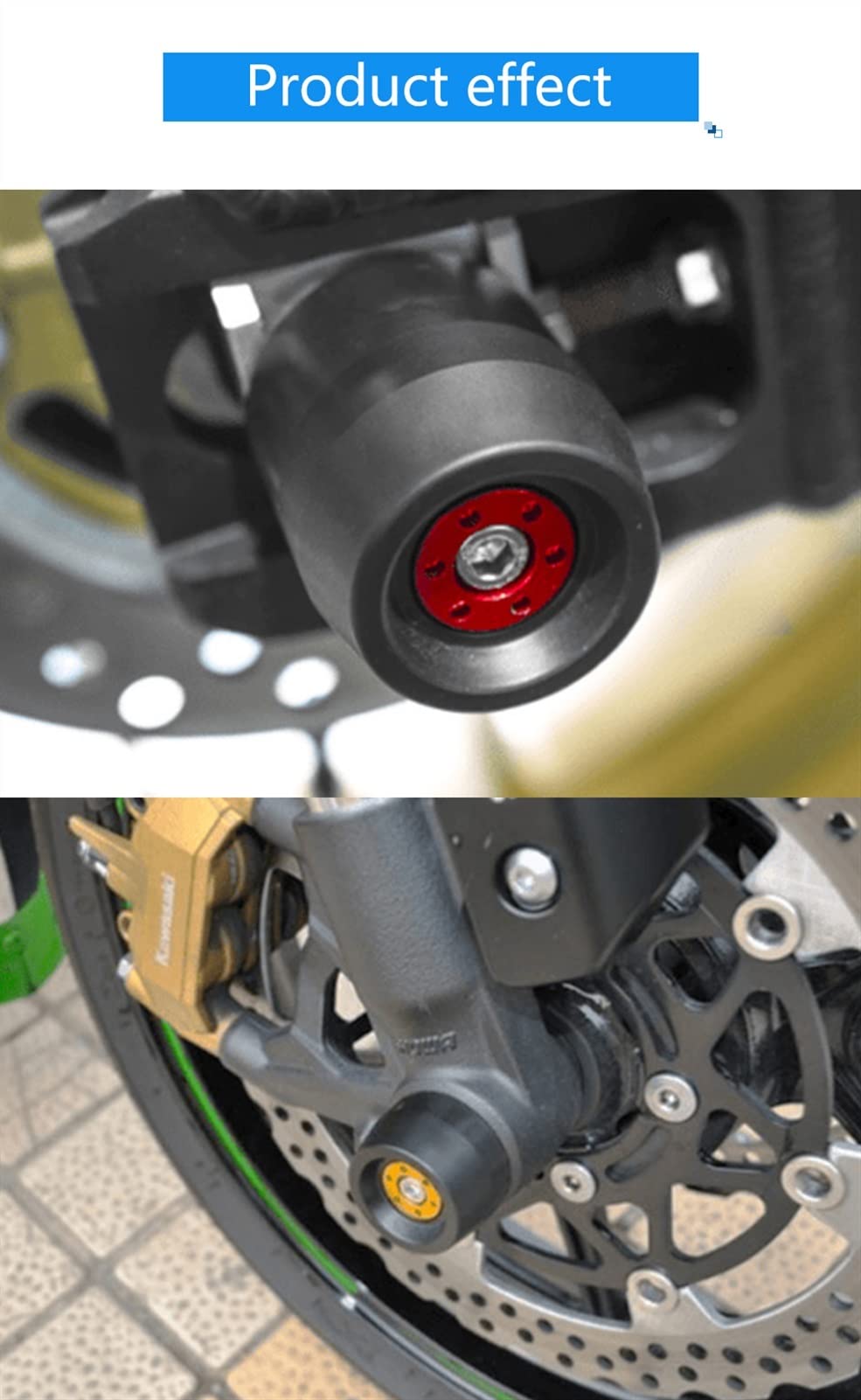 Axle Sliders (Front & Rear) For Suzuki GSX-R600/750/1000 - Motorcycle Crash Protectors In Multiple Colors