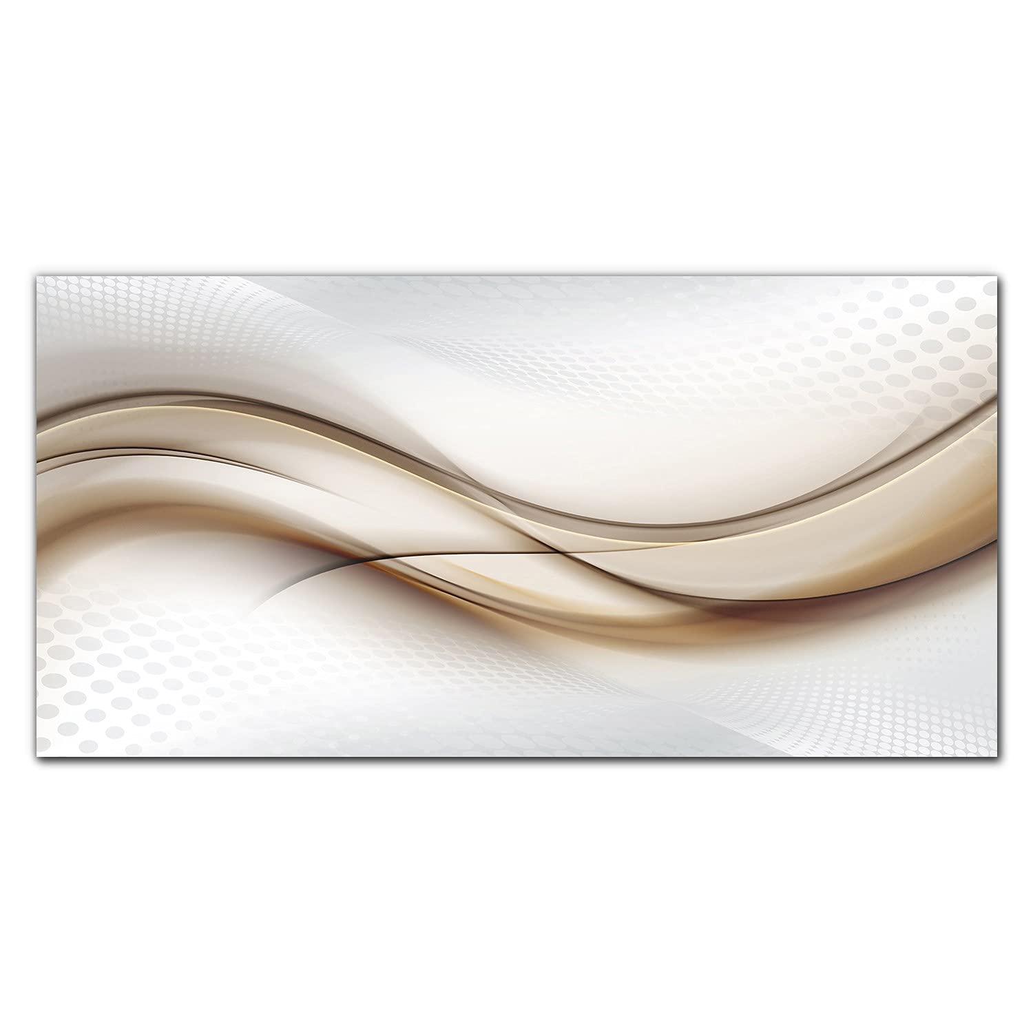 Crédence de cuisine vagues en verre trempé de 100x50cm Coloray