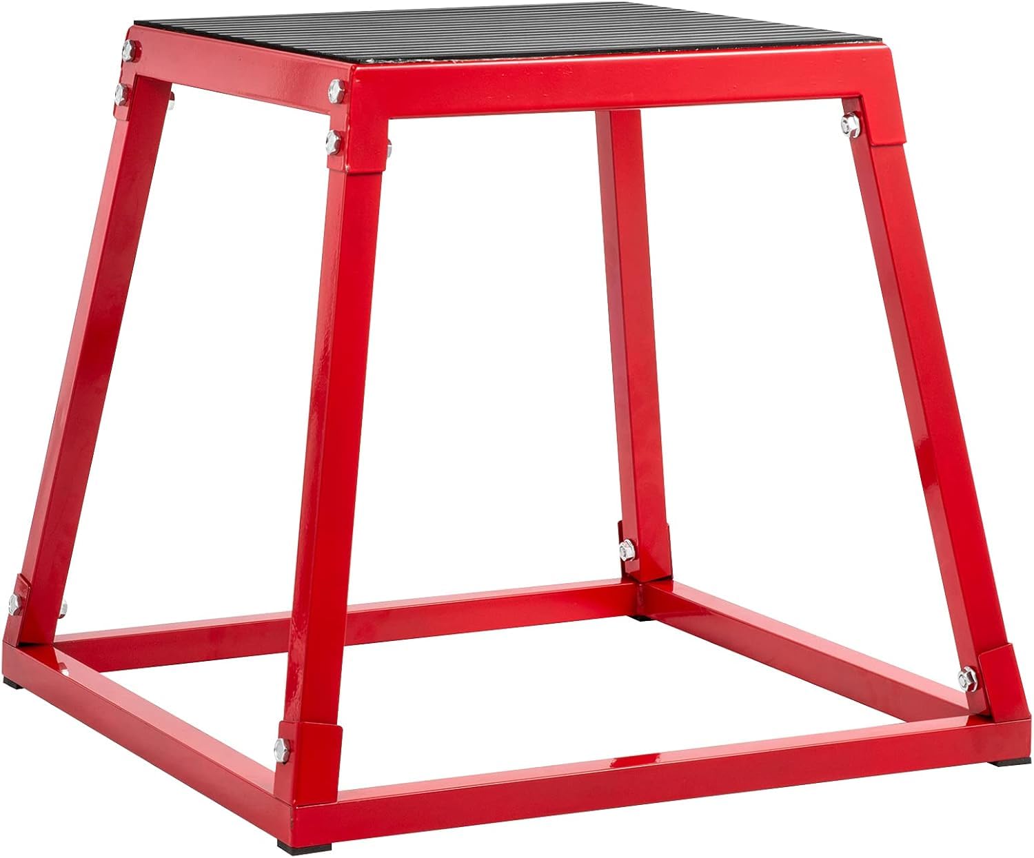 Aptliton Plyometric Jump Boxes, 24 Inch Plyo Box, Red