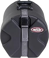 Vista 1 de SKB Drum Case with Padded Interior, D-Shaped Design, Molded Feet for Upright Stability and Durable Storage, Black