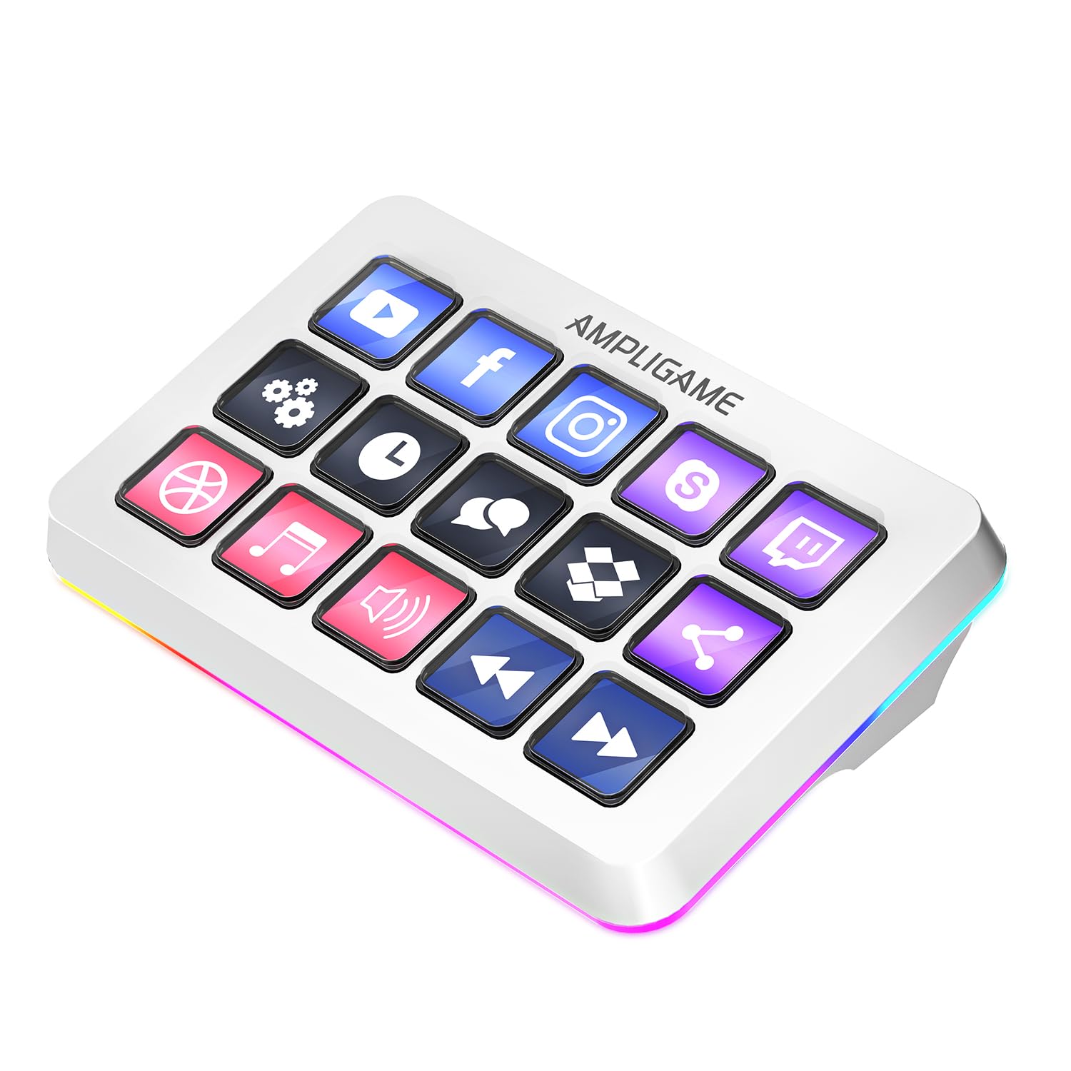 FIFINE Streaming Controller with 15 Customizable Keys for Live Stream Gaming and Podcast