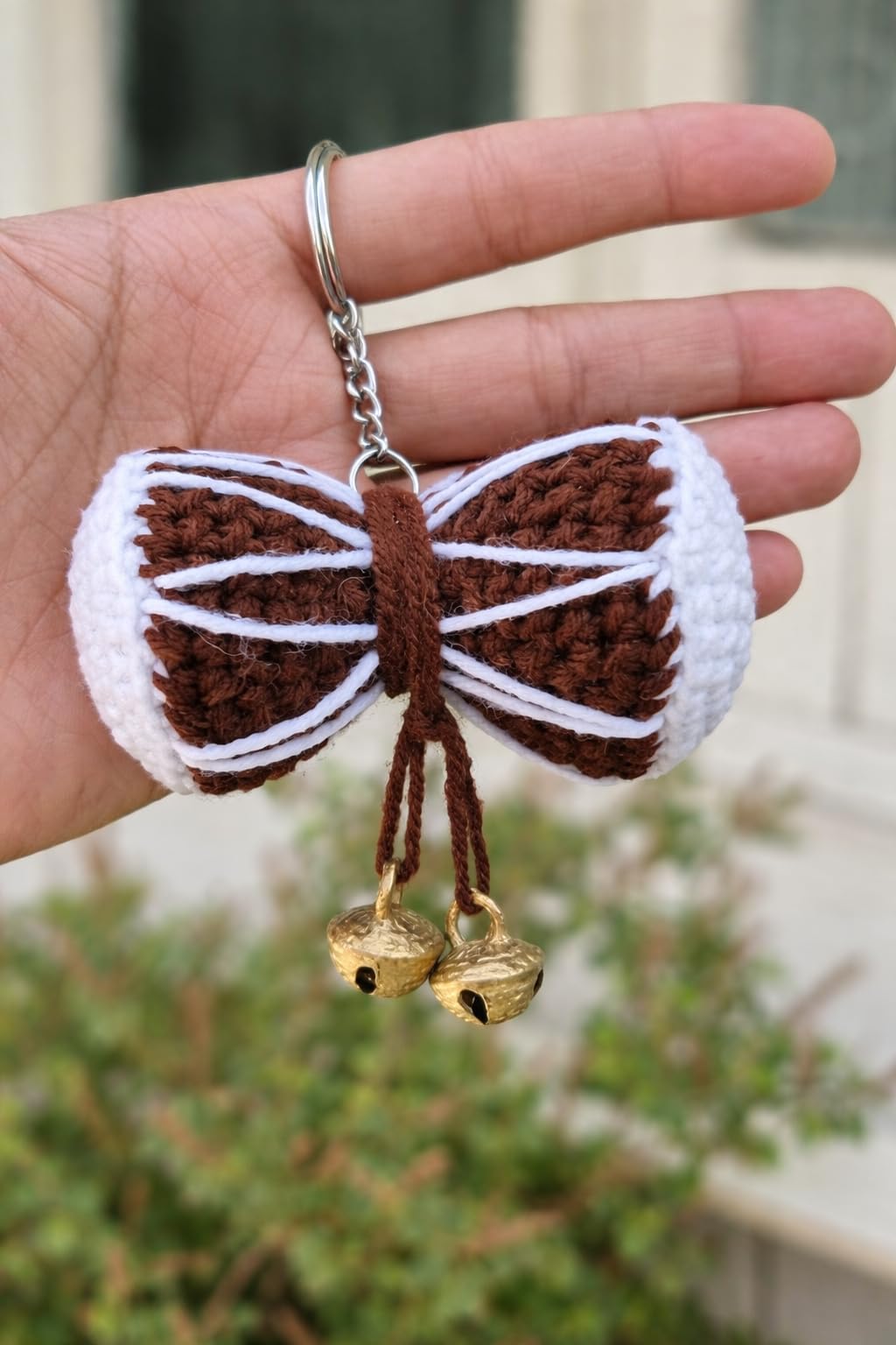 Handmade Crochet Heart Angel Keychain | Cute Winged Heart Keyring | Gift for Girls & Loved Ones-picture-42