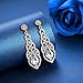 mecresh Classic Teardrop Wedding Dangle Earrings