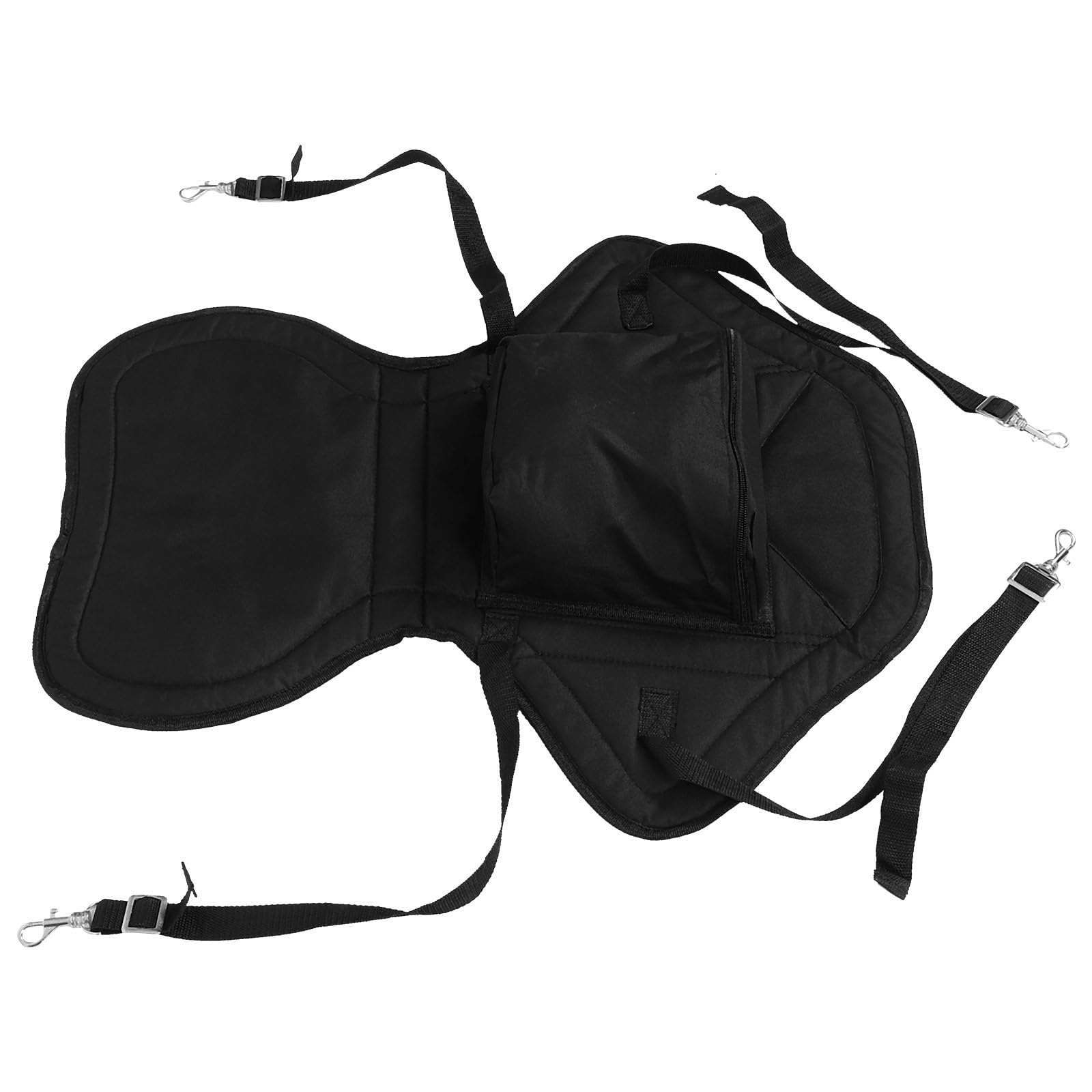 Homoyoyo Asiento Hinchable para Kayak Respaldo Portátil de Tela Oxford Negro, Anti-Desgaste y Fácil Instalación para Actividades al Aire Libre