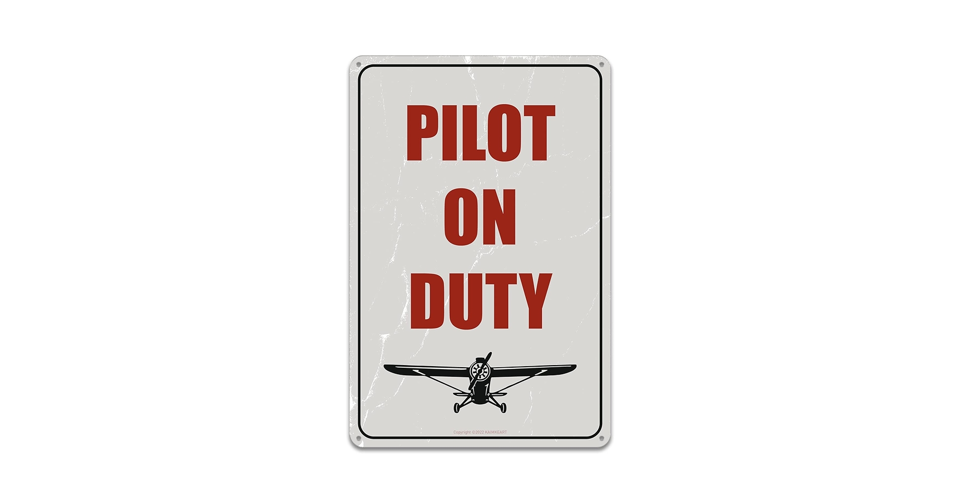 Amazon.com: KAIMKEART Pilot On Duty - Vintage Pilot Signs