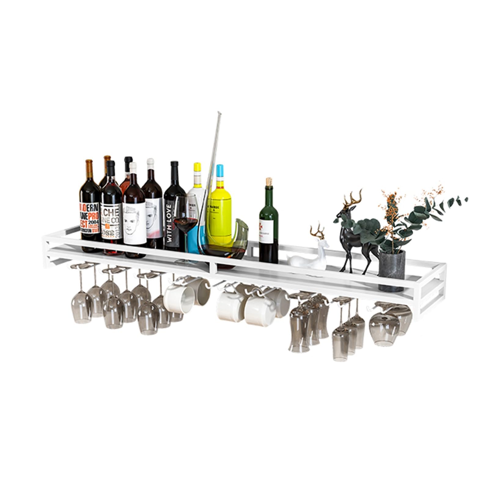 Étagère de présentation d'alcool murale pour sublimer votre salon moderne