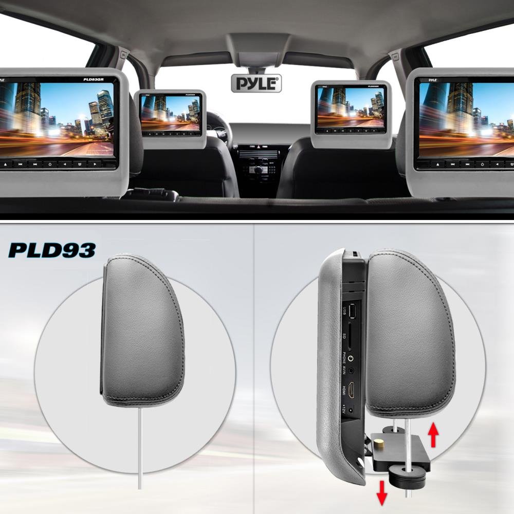 Amazon.com: Pyle PLD93GR Headrest Vehicle 9-Inch Video Display