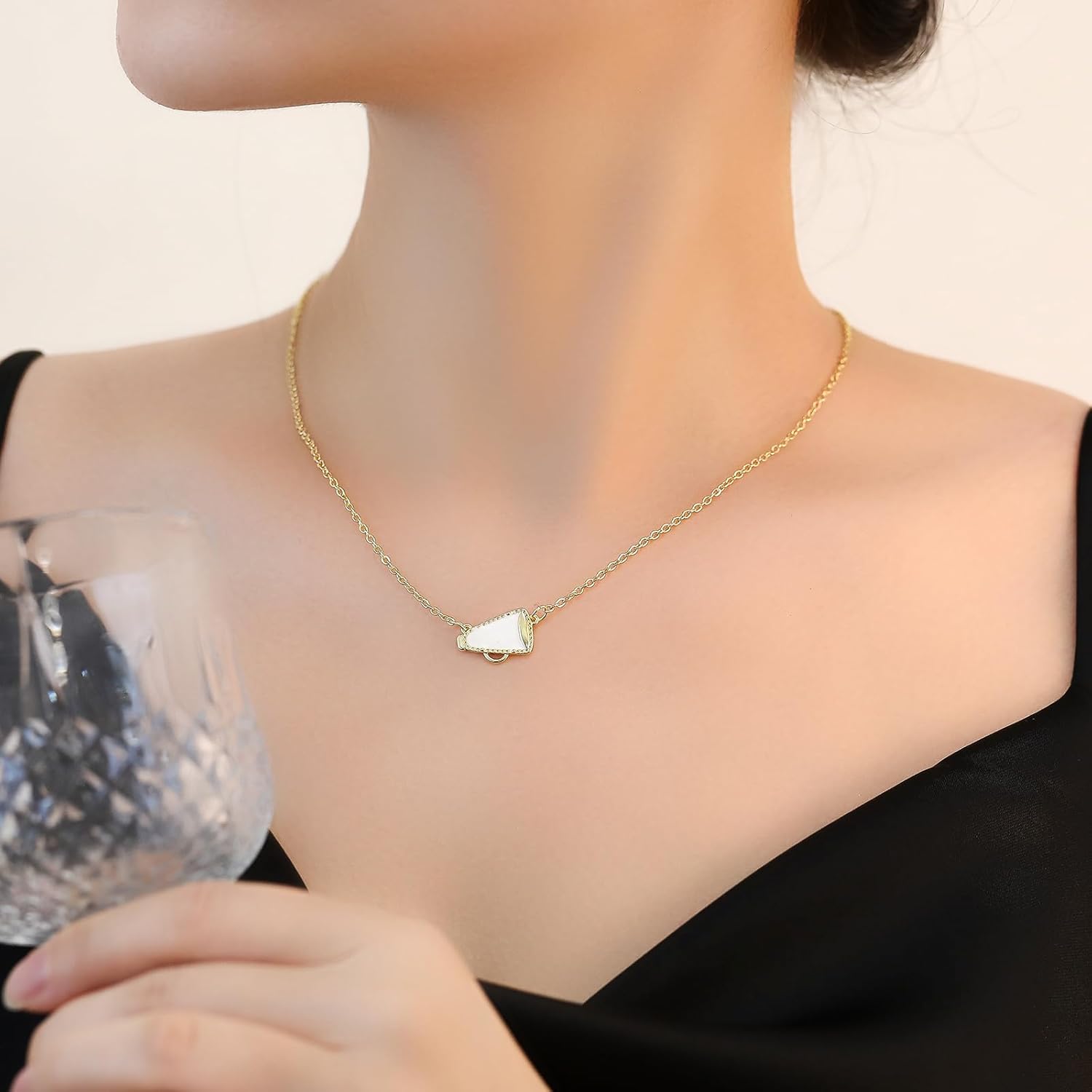 Cheer Necklace Cheerleading Necklace for Women Cheer Team Gifts Pendant Charm Necklace Cheerleading Accessories Stuff Cheerleading Coach Gift for Women Mom Coach - Image 2