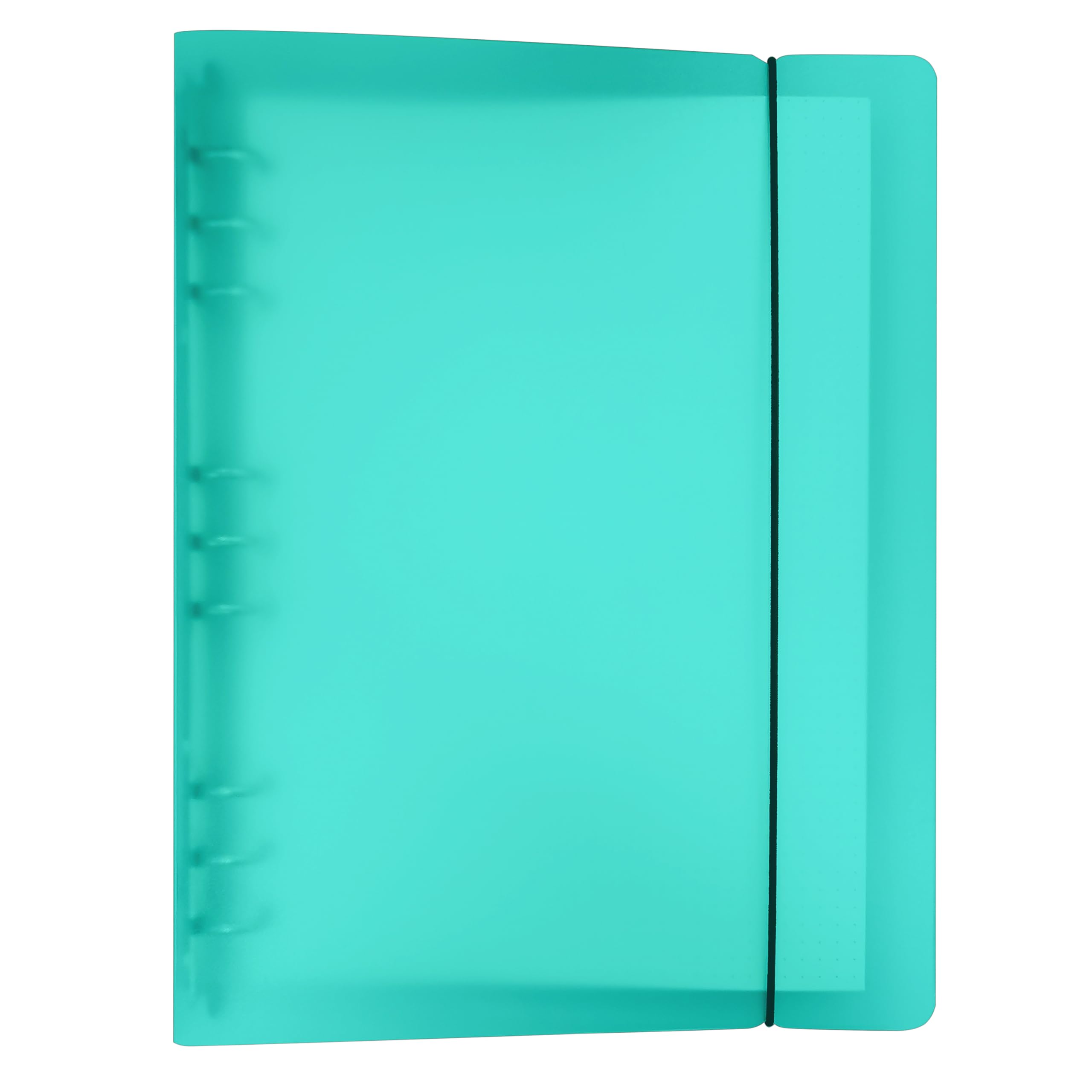 A6/ A5 6-Holes Colorful PP Cover Round Ring View Binder File Folder for Loose Leaf Sheet Protectors(Green,B5 9 Holes Mini Set)