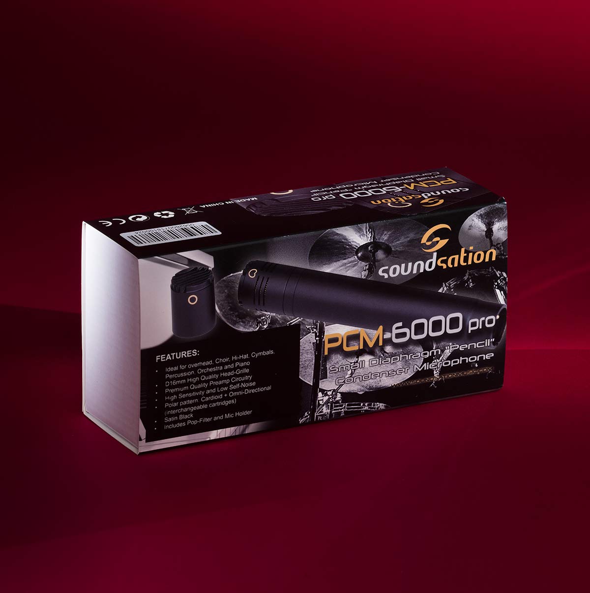 SOUNDSATION PCM-6000 PRO - Microfono A Condensatore a Penna Con Diaframma Piccolo