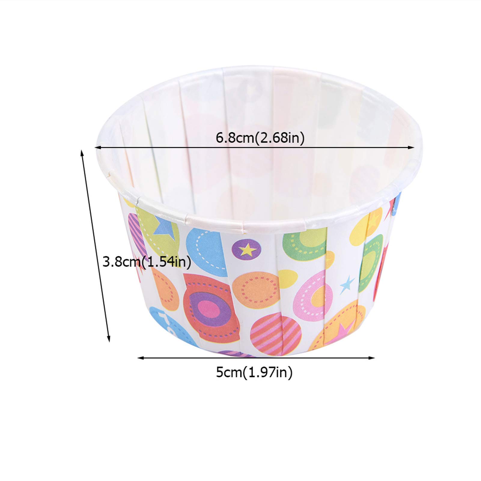 100PCS Muffin Pirottini Carta Mini Fodere Per Cupcake Torte Da - 4