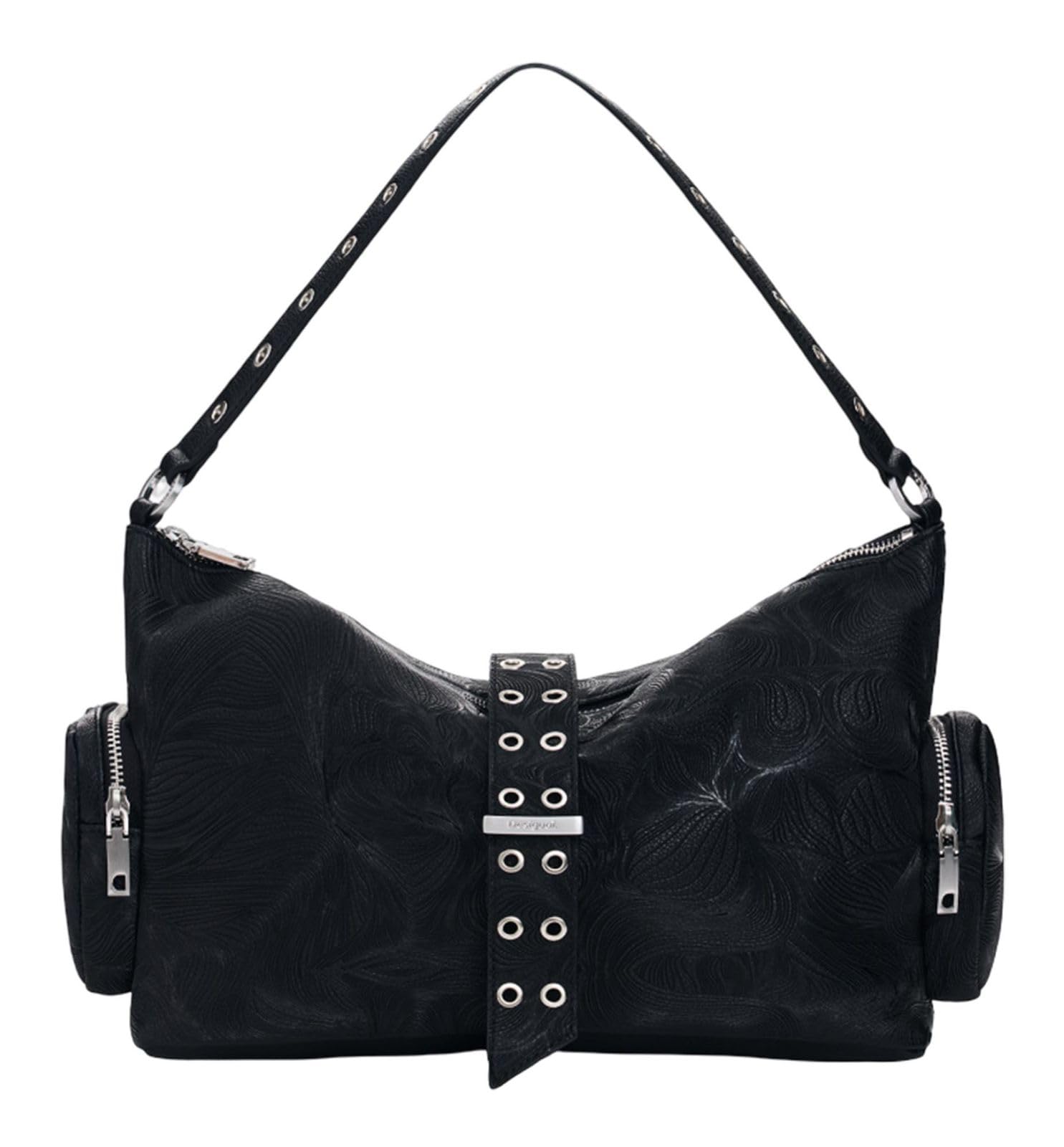 Desigual Umhängetasche Schultertasche Moonstone Banaba Hand Bag Black schwarz