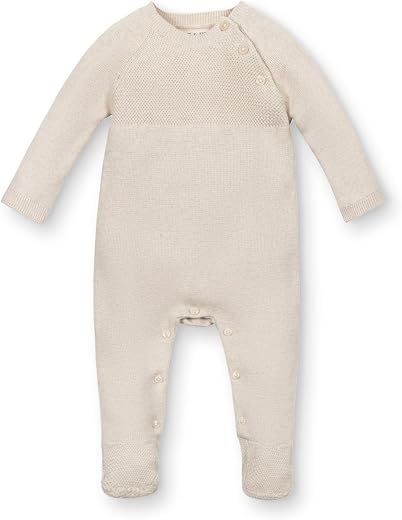 Hope & Henry Layette Baby Cable Knit Sweater Romper