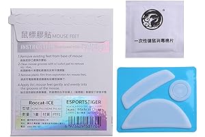 White Glides Esports Tiger ICE Mouse Feet Edge for Kone Air Mouse Skates