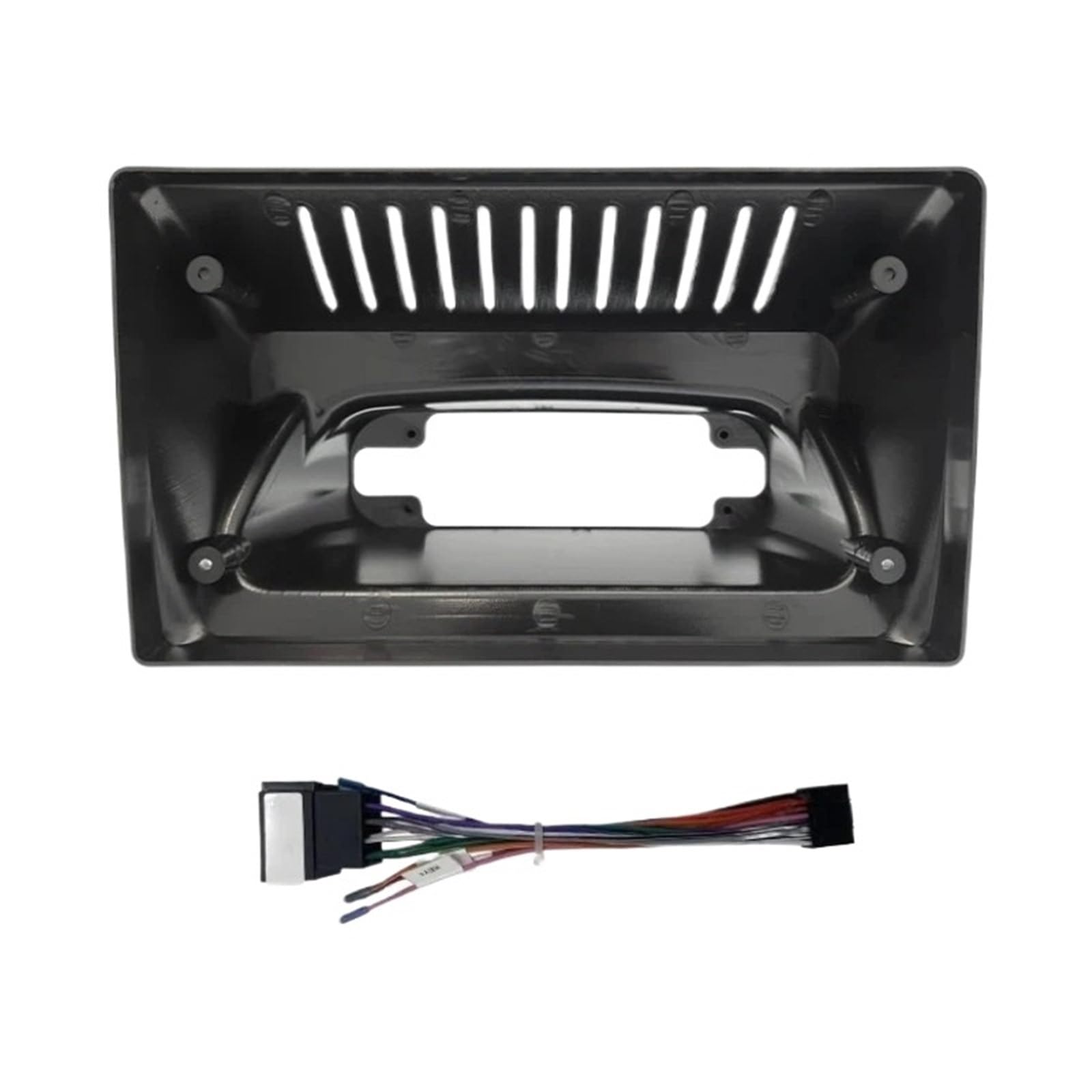 Mascherina autoradio Adatto per Opel Astra G 1998-2004 Kit radio da 9 pollici - Cornice console completa e cablaggio (solo per guida a sinistra) Auto Plancia Telaio(Frame With Cable)