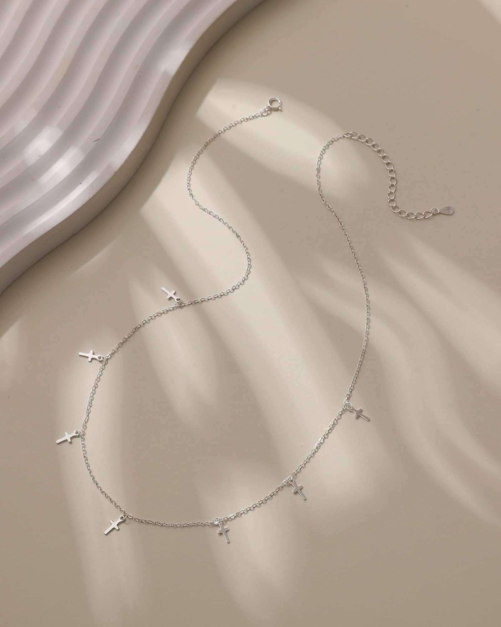 Collane da donna in argento Sterling 925 con croce