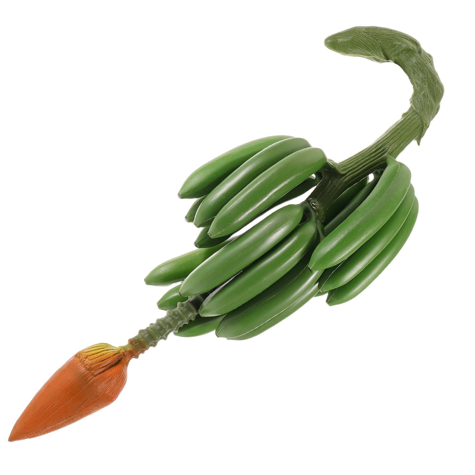 CHILDWEET Modèle de Fausse Banane en Plastique Vert, grappe légère et Flexible pour décoration intérieure, vitrines et cafés