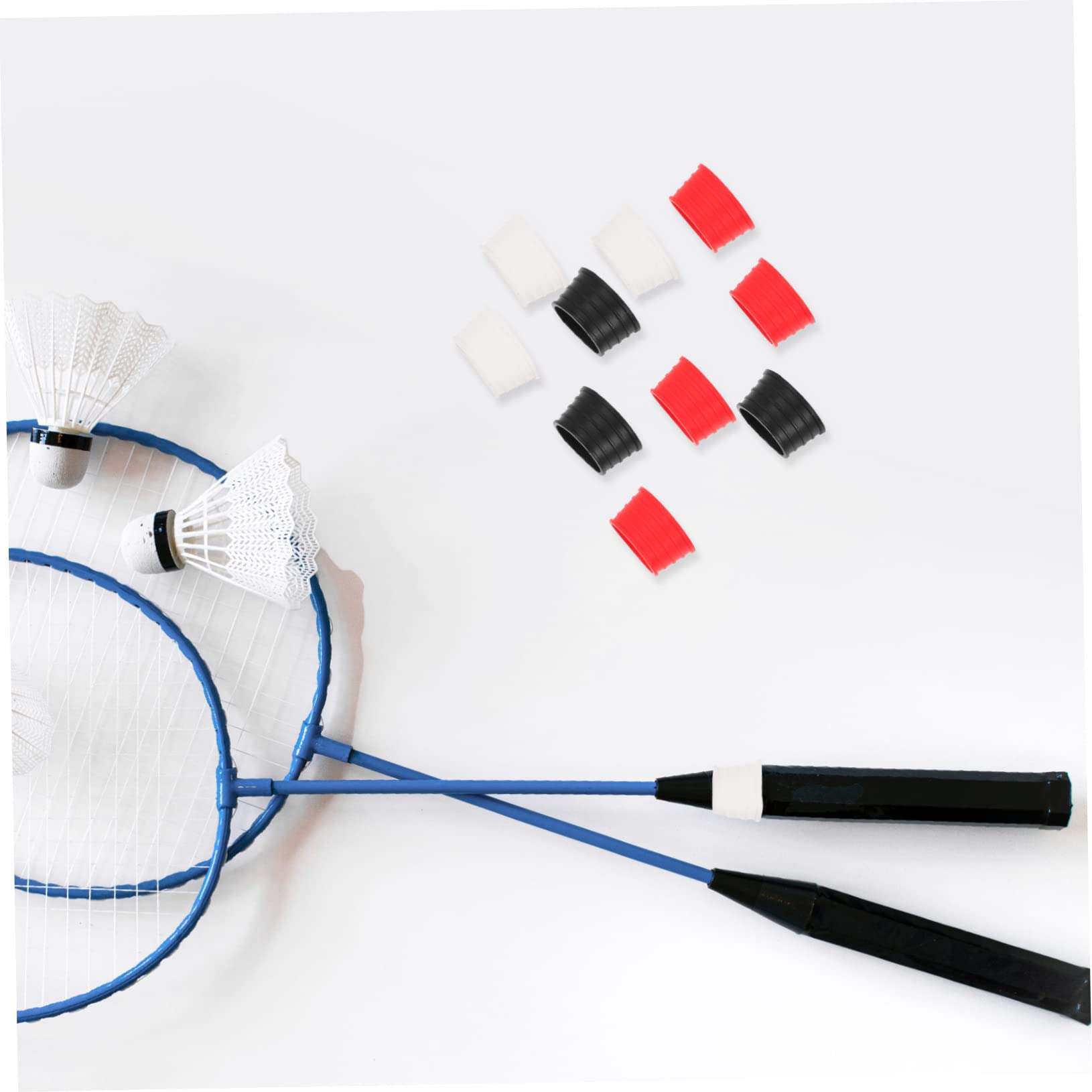 INOOMP 75pezzi Overgrip per Racchette Tennis e Badminton Assorbenti Grip Antiscivolo per Giocatori Kit e Rosso