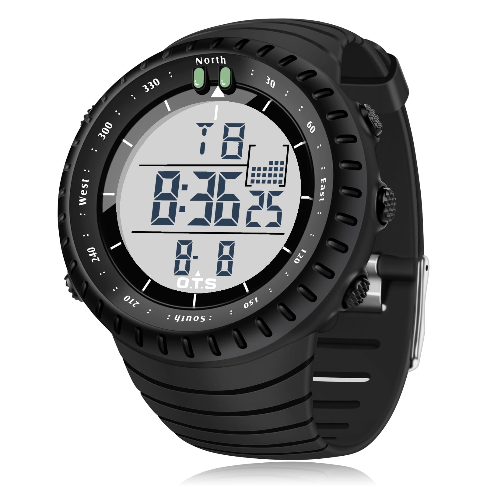 PALADA Men's Digital Sports Watch Waterproof Tactical Watch with LED Backlight Watches for Men