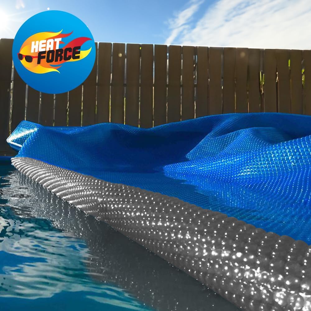 16'x32' Foot Rectangle Space Age Solar Blanket Solar Cover for Swimming Pools 12-mil Premium
