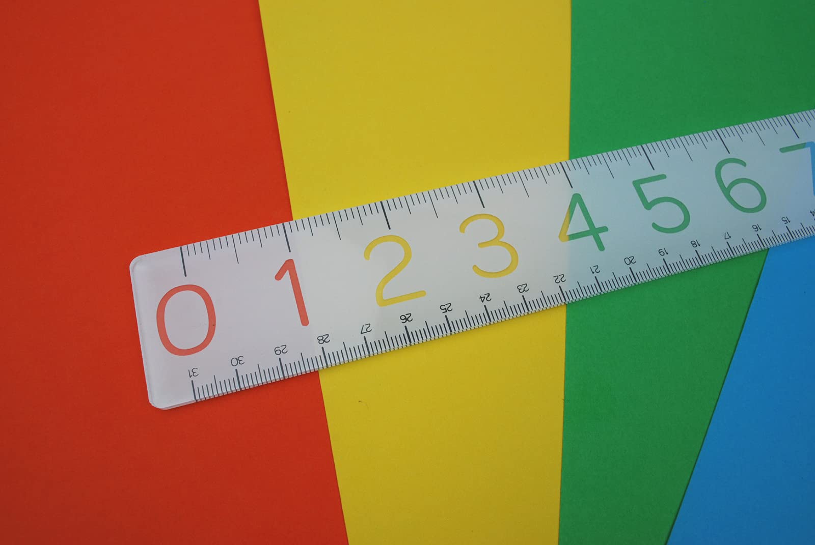 Pasteled Coloured Ruler Poppin Ruler 12 Inch Acrylic Ruler - Pastel Color Measuring Tool For ...