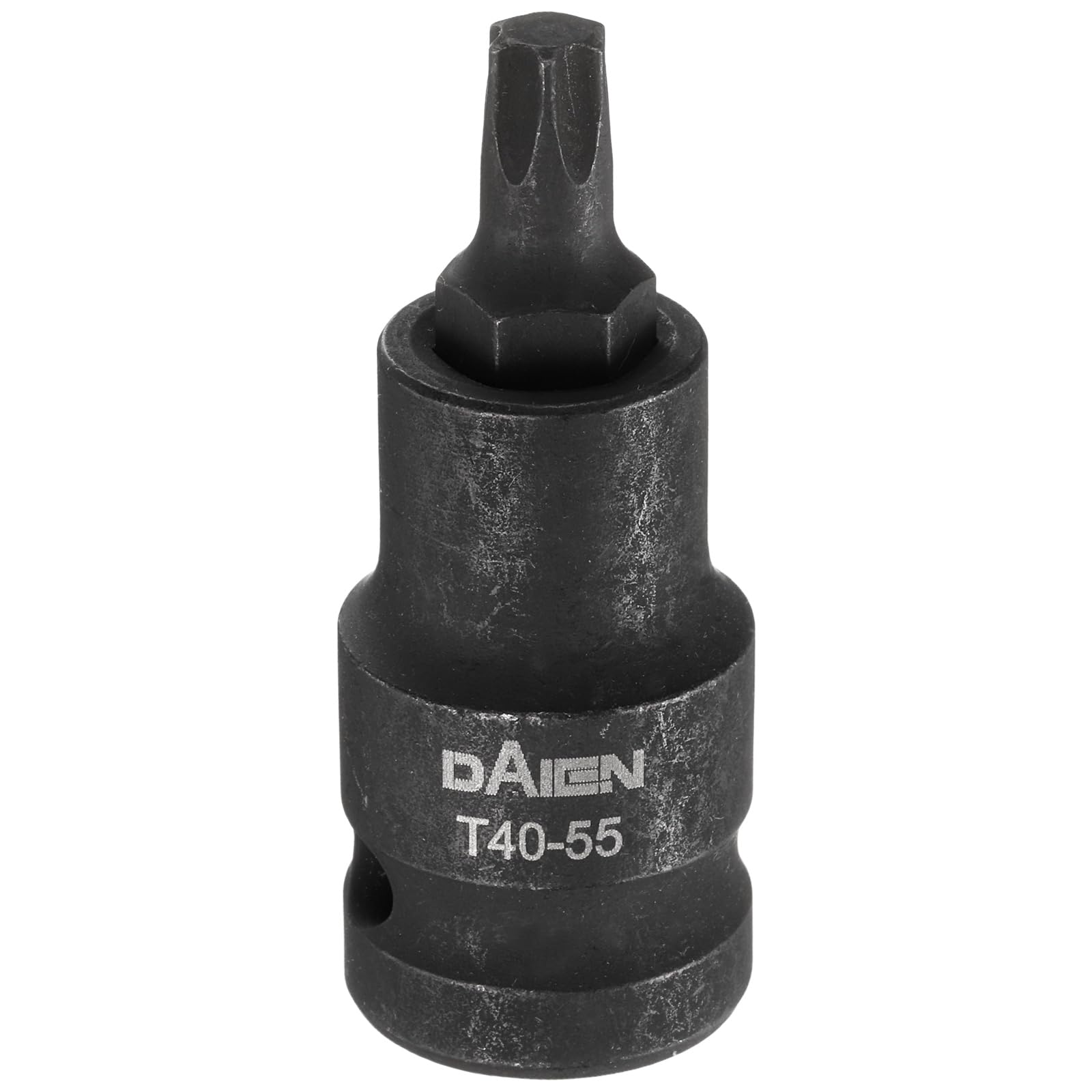 sourcing map T40 Torx Bit Socket 55mm/2.17" Length 1/2" Square Drive Star 6 Point Extension Impact Bit Power Nut Driver Set S2 Steel Socket Ratchet Wrench Bits, Black
