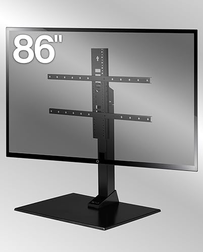 SANUS Soporte universal para TV – Base giratoria grande de repuesto para pantallas de hasta 86 pulgadas – Gira 70 grados y altura ajusta 8 pulgadas