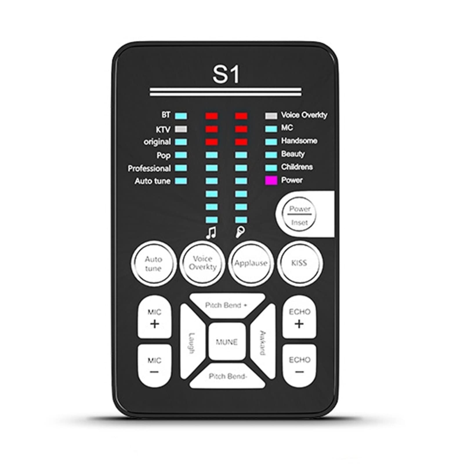 Mixeur Audio Professionnel, Carte Son S1 Live, Casque USB Externe, Microphone, Carte Son De Diffusion en Direct pour Téléphone Portable, Ordinateur, Pc,