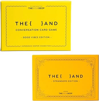 Stranger and Good Vibes Editions Bundle - 398 Fun Question Cards for Friends and Strangers - Ice Breakers to Reduce The Space Between You and a Stranger by The Skin Deep