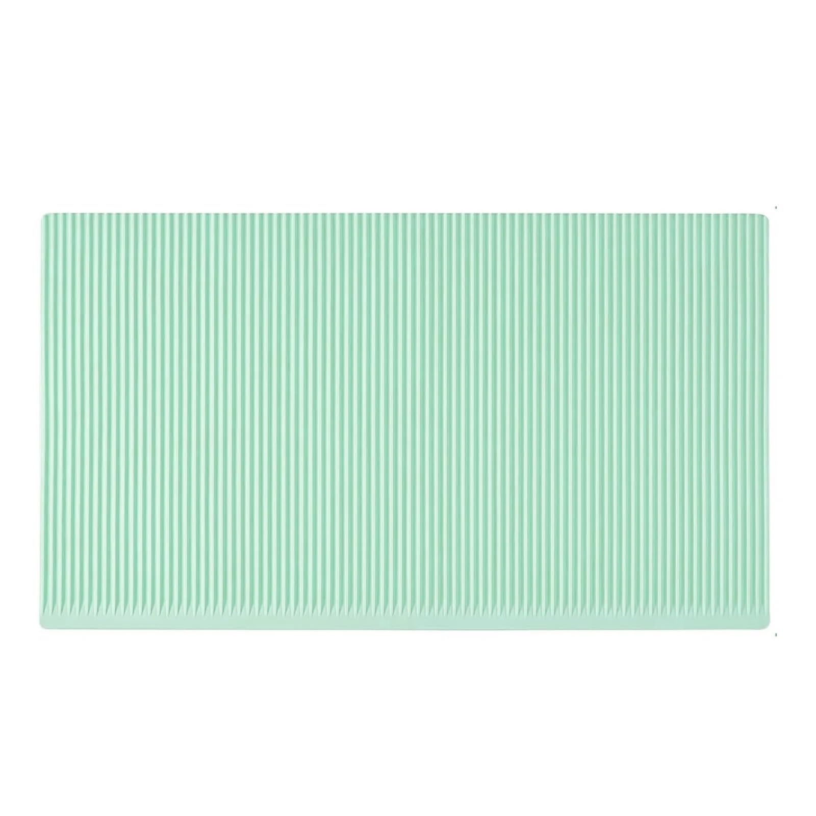 Wajjwi Light Green 2Pcs Lining Drawer Pad Washable Non-Slip Refrigerator Mats Cupboard Shelf Liners Covers Pads Table Placemats For Shelves(Light Green)