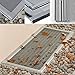 Produktbild Lichtschachtabdeckung Profi 115 x 60 cm individuell kürzbare Kellerschachtabdeckung mit ALU Rahmen + PET Screen Gewebe einfache Montage ohne Bohren, Dichtungsbürste + Gummi-Wandanschlussprofil