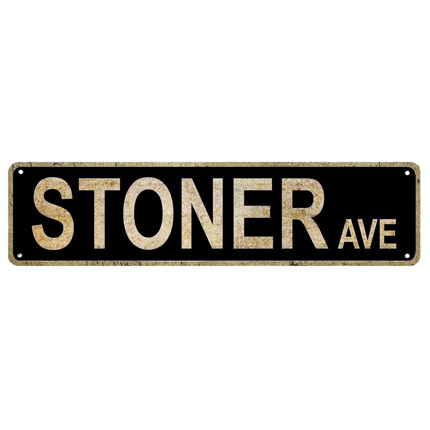 Vintage Stoner Ave Street Sign Rustic Metal Tin Sign Home Outdoor Art Wall Decor 4x16 Inch