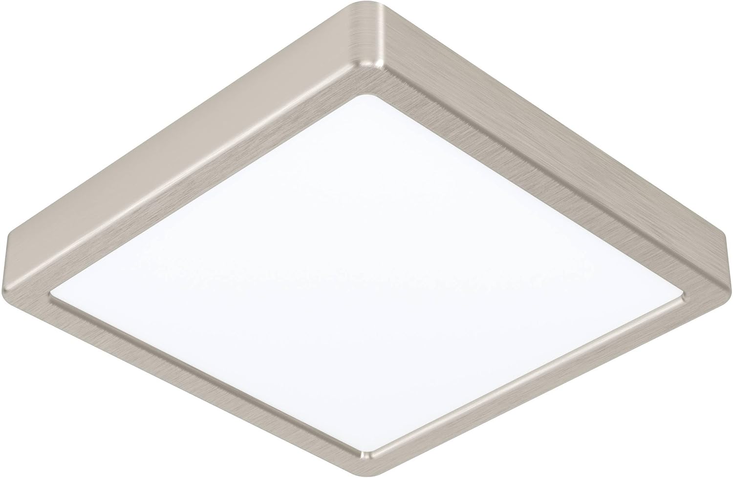 EGLO Join.z Sensible Residence LED Ceiling Gentle Panel Fueva-Z, 8.3 inches, Zigbee Lavatory Lighting, app and Voice Management, White tunable Lights (Heat – Cool White), Nickel-matt, IP44