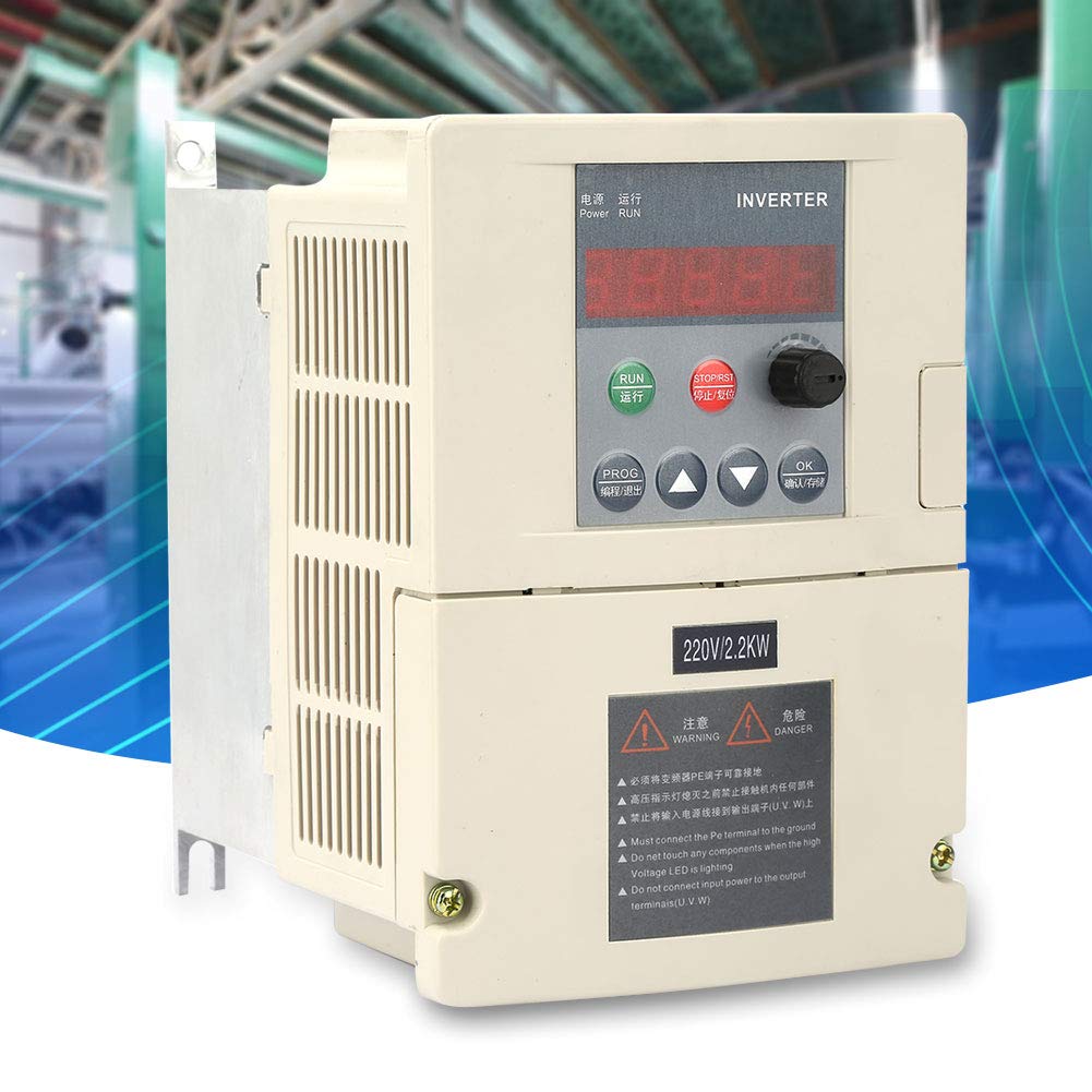 Vendite Pazze Inverter VFD 220V 2.2KW Ingresso monofase Uscita trifase Azionamento Professionale a frequenza variabile per Controllo velocità Motore