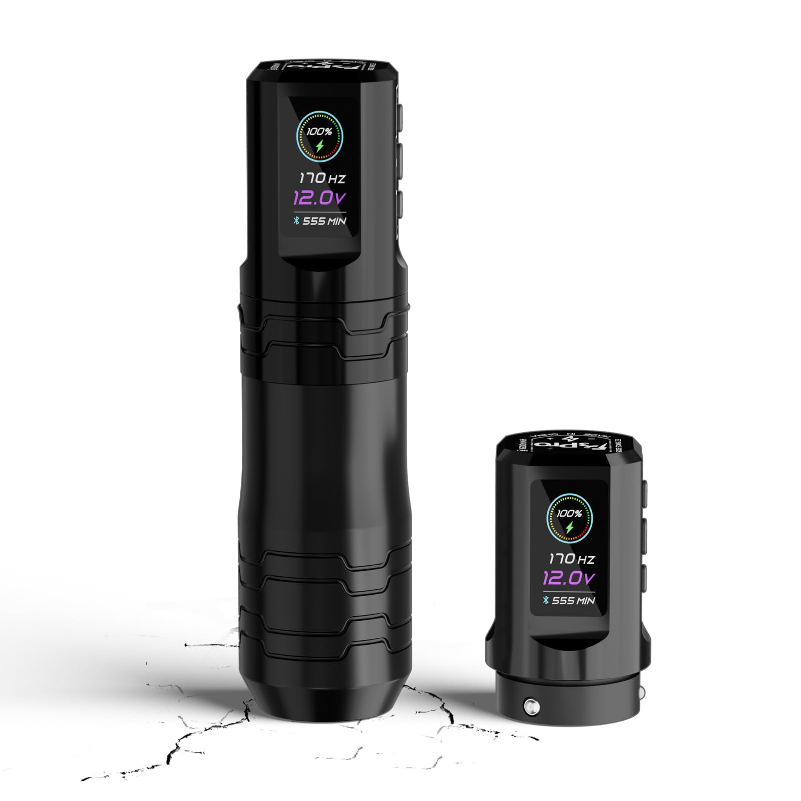 EZ P3 Pro Turbo Tattoo Maschine - 6 Anschläge 2.5-5.0mm Direktantrieb Tätowiermaschine mit Bürstenlosem Motor, Doppelt OLED-Digitalanzeige 1600mAh Batterieleistung