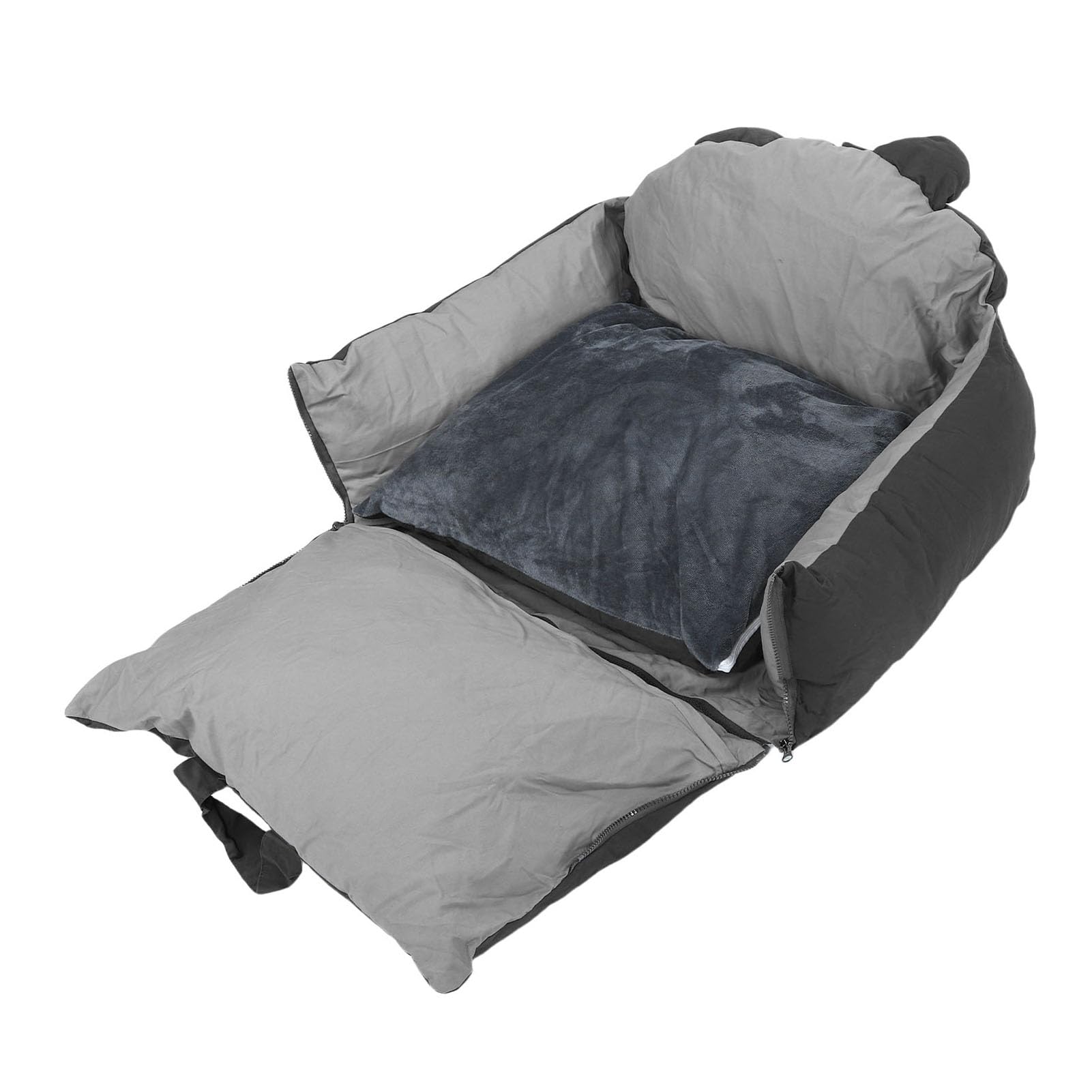 Cama para Coche para Perros 2 en 1, Cama para Perros Pequeños/medianos, PP Suave, Multifuncional, Lavable, para Viajes en Coche, para el Hogar, Actividades, Portátil para Acampar para