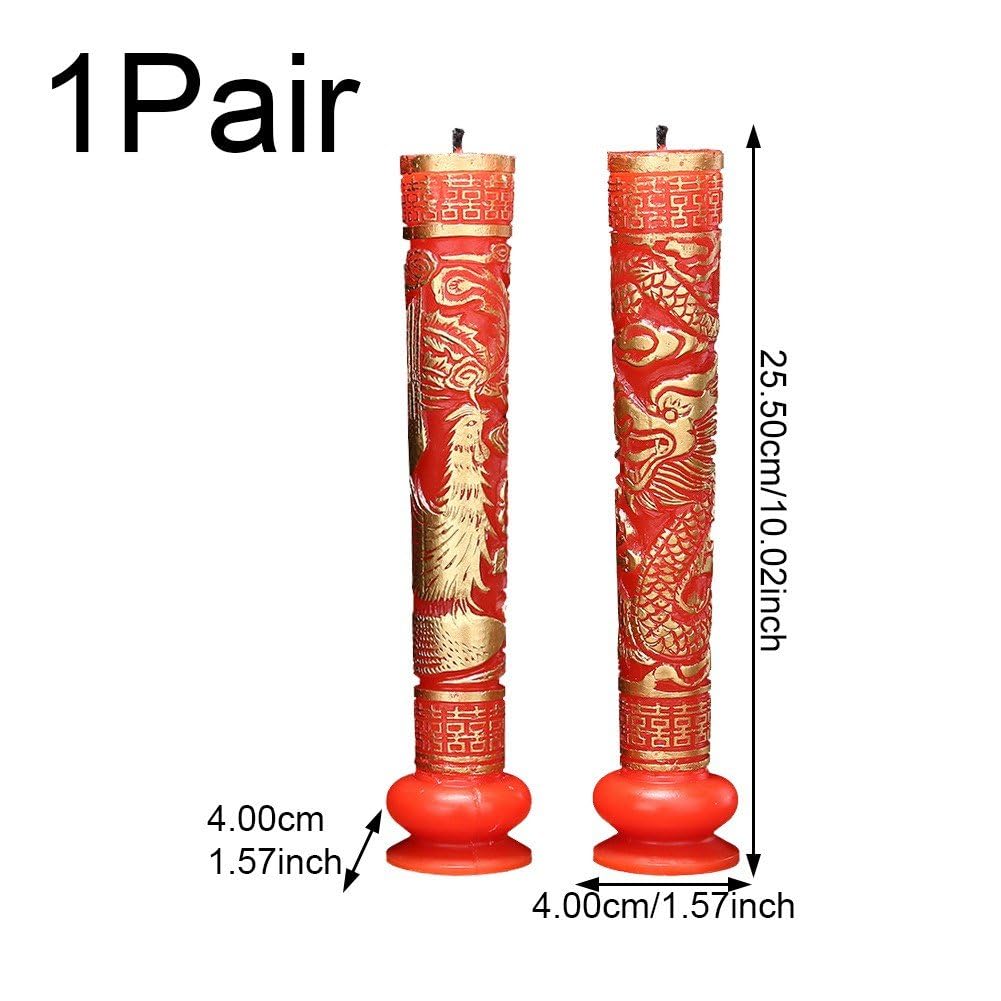 Amazon.co.jp: キャンドル 蝋燭 龍 鳳凰 ドラゴン フェニックス 中国風