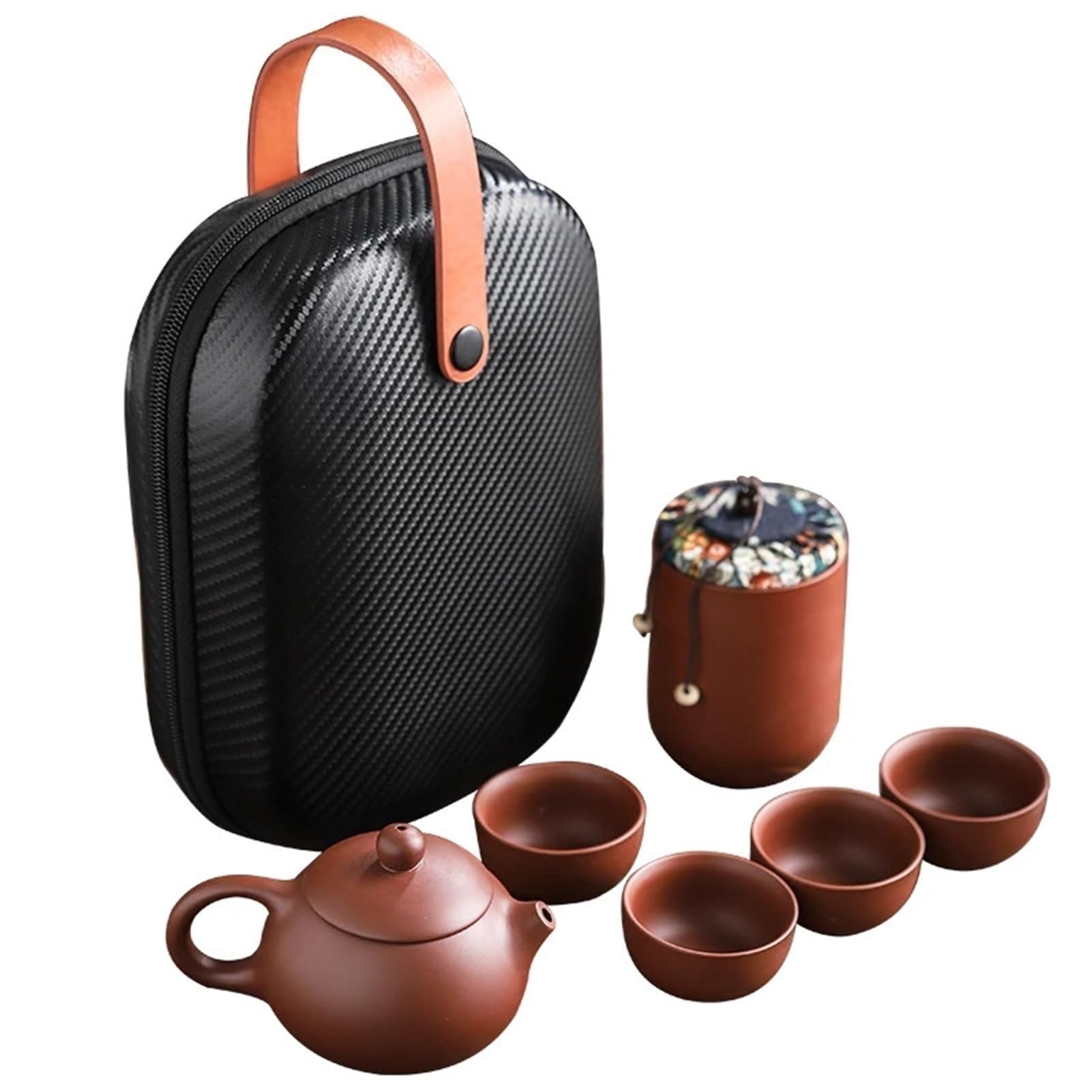 Filiżanka do herbaty z fioletowej gliny, ceramiczna, przenośny dzbanek do herbaty, zestaw do herbaty na zewnątrz, na podróż, Gaiwan, Kung Fu, zestaw do herbaty