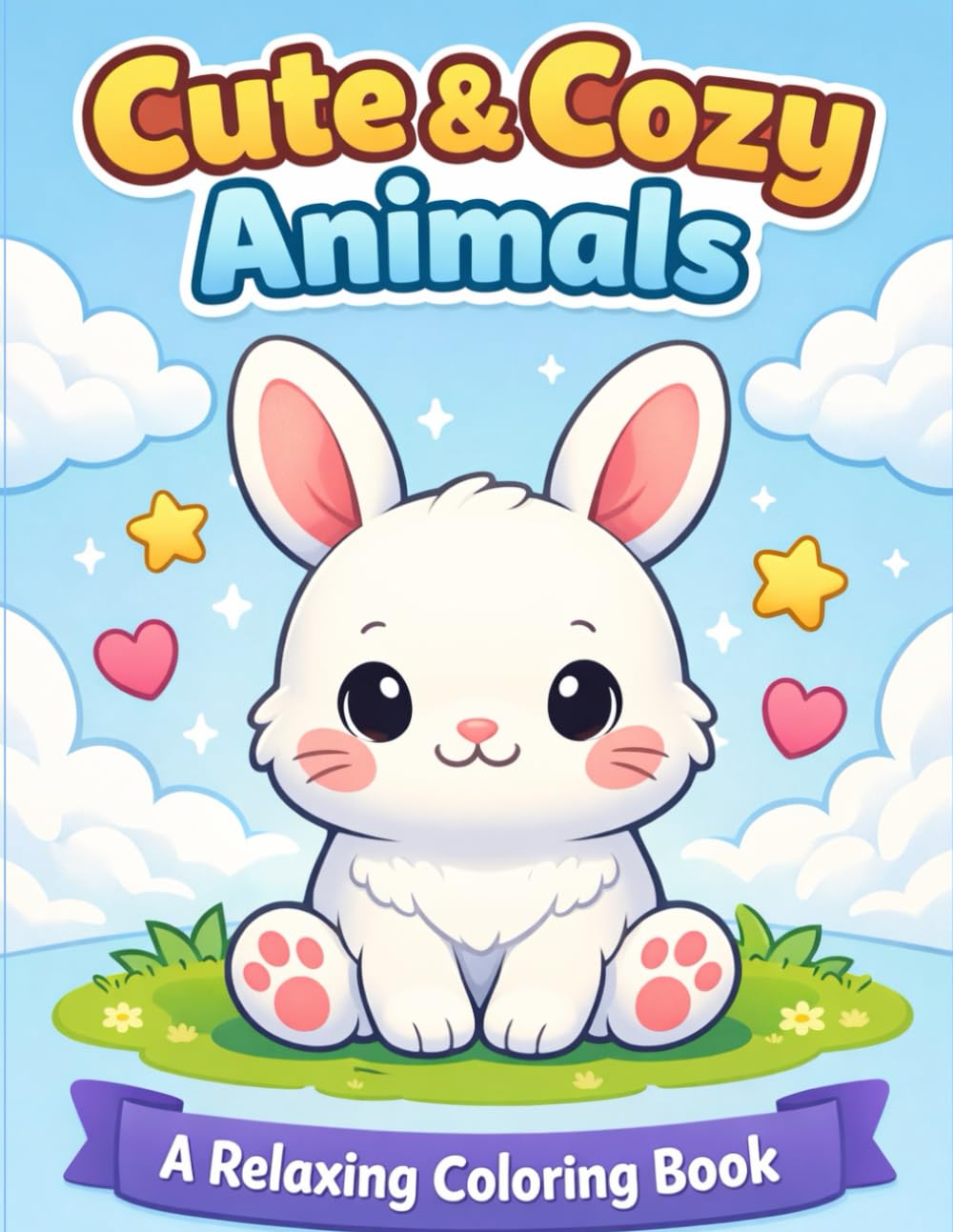 Cute & Cozy Animals – A Relaxing Coloring Book
