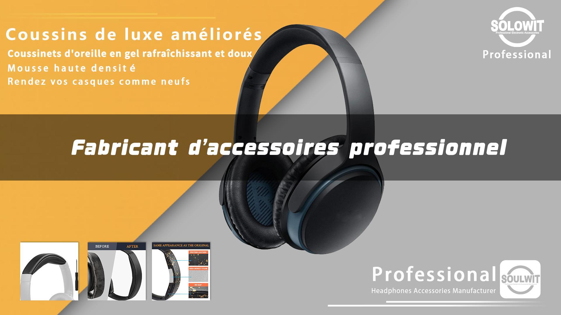 Bandeau De Remplacement Pour Casque Bose QC25 AE2 - Texture Antidérapante, Confort Amélioré, Installation Facile Avec Tournevis