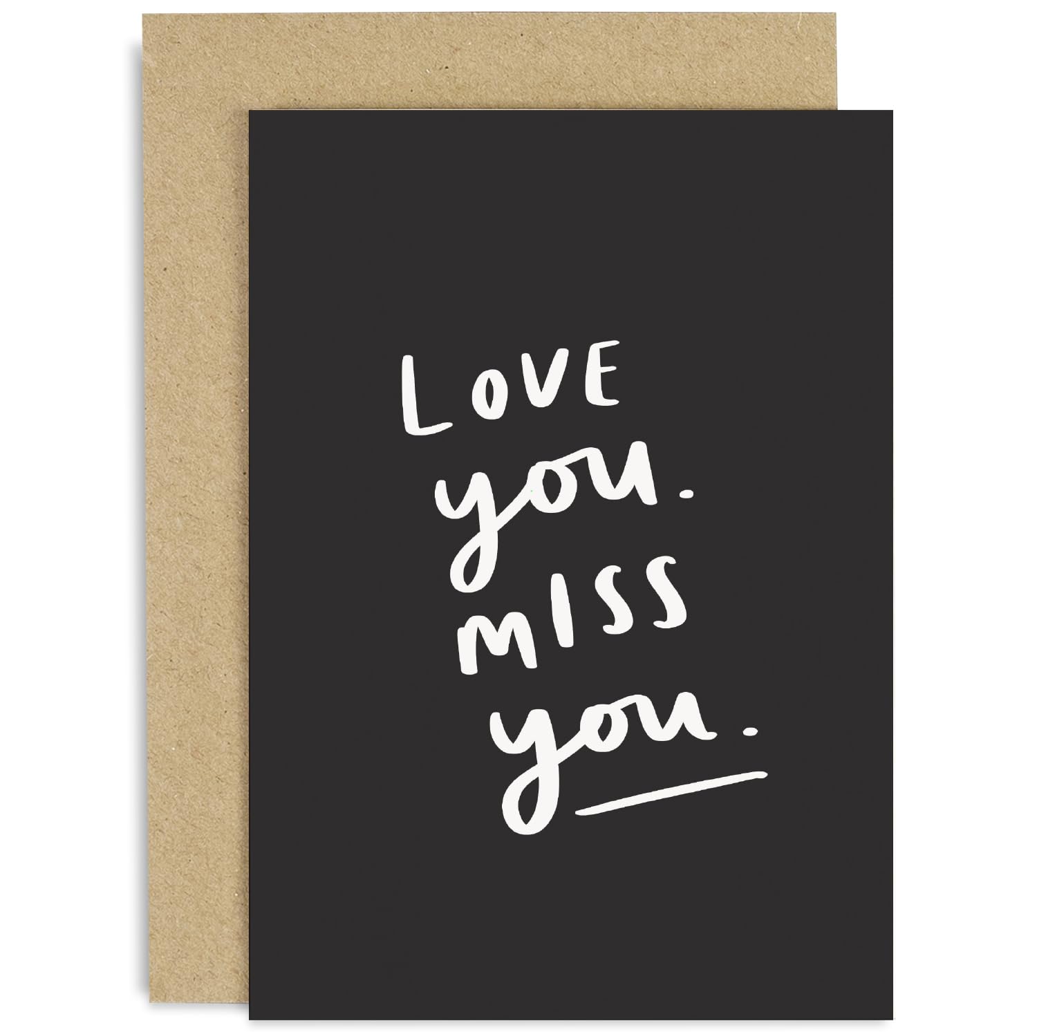 Old English Co. Carte De Vœux « Love You Miss You » Pour Elle Ou